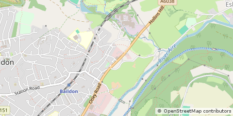 Map of Shipley, West Yorkshire