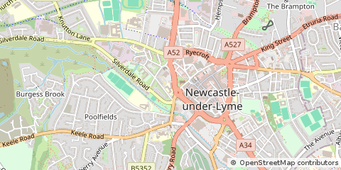 Map of Stoke-on-Trent, Staffordshire