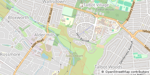 Map of Poole, Dorset