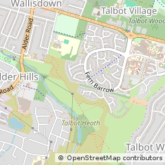 Map of Poole, Dorset