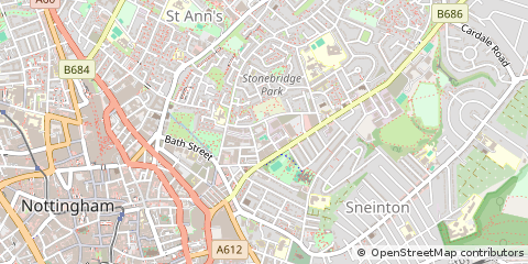 Map of Nottingham