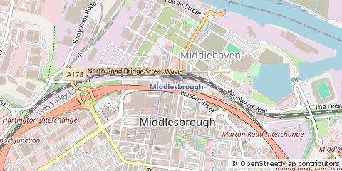 Map of Middlesbrough