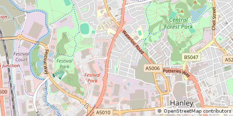 Map of Stoke-on-Trent