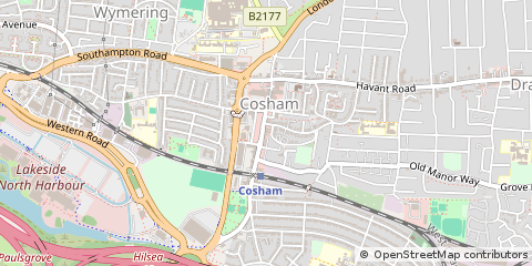 Map of Cosham, Hampshire