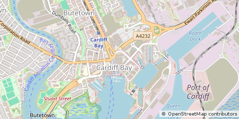 Map of Cardiff, South Wales
