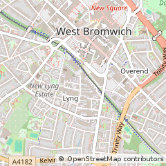 Map of West Bromwich