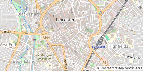 Map of Leicester