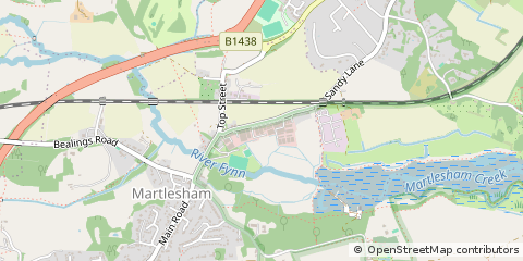Map of Woodbridge, Suffolk