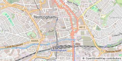 Map of Nottingham