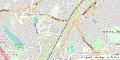 Map of Birmingham, East Sussex