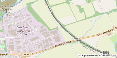 Map of Broxburn