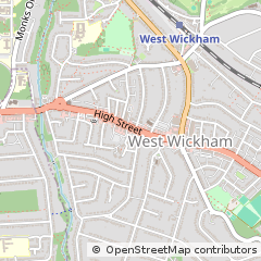 Map of West Wickham, Kent
