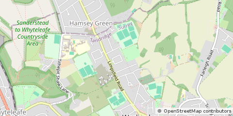 Map of Warlingham, Surrey