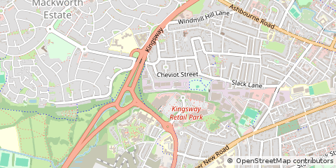 Map of Derby, Derbyshire