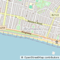Map of Hove, East Sussex