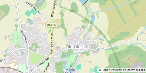 Map of Glossop