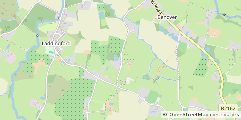 Map of Laddingford, Kent