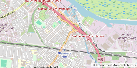 Map of Ellesmere Port, Cheshire