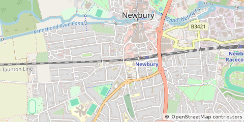 Map of Newbury, Berkshire