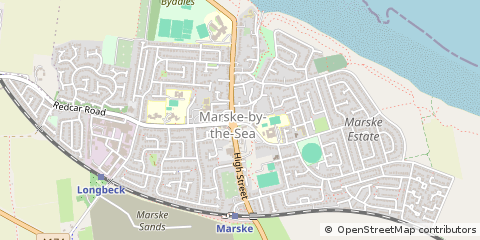 Map of Redcar, Cleveland