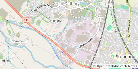 Map of Stonehouse, Gloucestershire