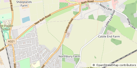 Map of Twyford, Berkshire