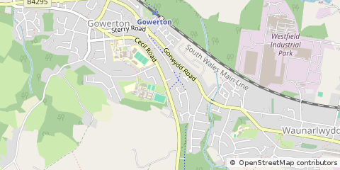 Map of Swansea