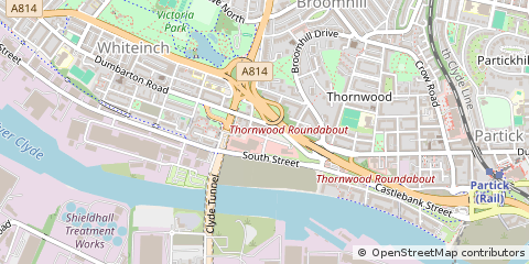 Map of Glasgow, Lanarkshire