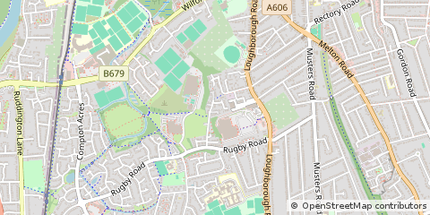 Map of Nottingham, Nottinghamshire