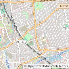 Map of Nottingham, Nottinghamshire