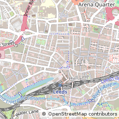 Map of Leeds, West Yorkshire