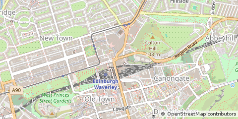 Map of Edinburgh, Midlothian