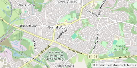 Map of Dudley