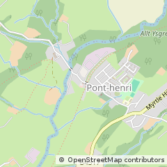 Map of Llanelli, Carmarthenshire