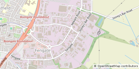 Map of Peterborough, West Yorkshire