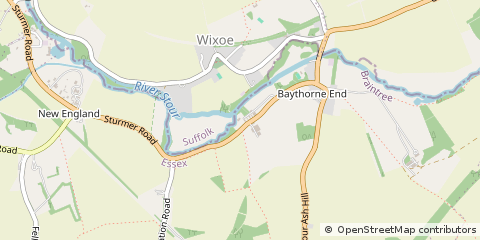 Map of Halstead, Essex