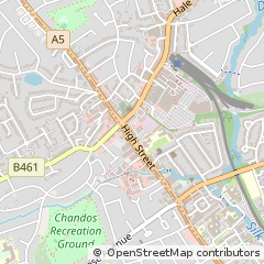 Map of Edgware, Middlesex