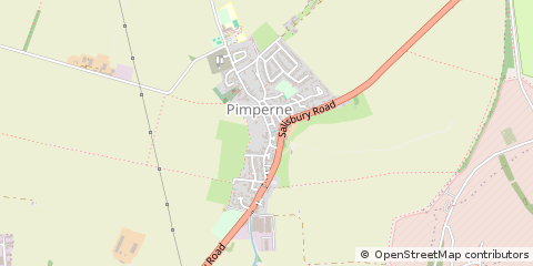 Map of Blandford Forum, Dorset