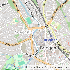 Map of Bridgend, MID Glamorgan