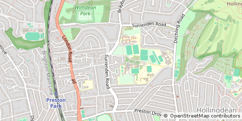 Map of Brighton, East Sussex