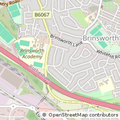 Map of Rotherham, South Yorkshire