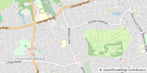 Map of Stanmore, Middlesex
