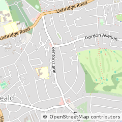 Map of Stanmore, Middlesex