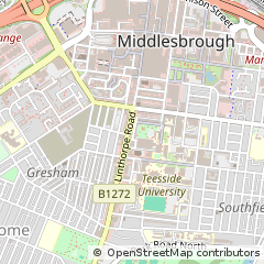 Map of Middlesbrough