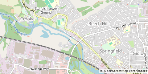 Map of Wigan