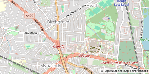 Map of Cardiff