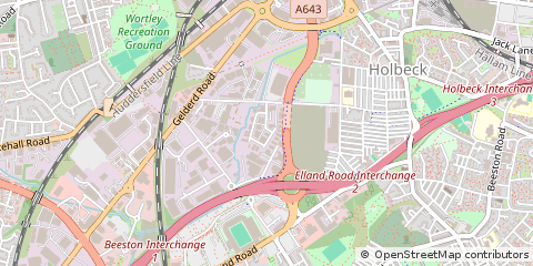 Map of Leeds, West Yorkshire
