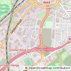 Map of Leeds, West Yorkshire