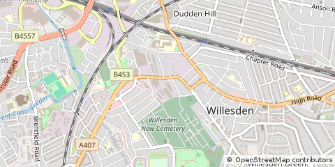 Map of London, Willesden NW10 2JJ