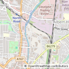 Map of Darlington, County Durham